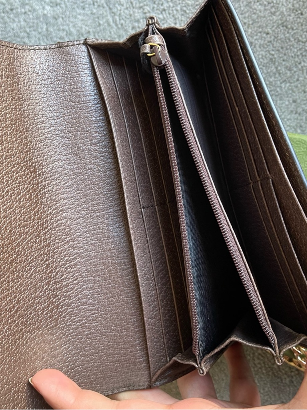 Authentic Gucci  web sherry line long wallet - Picture 5 of 10